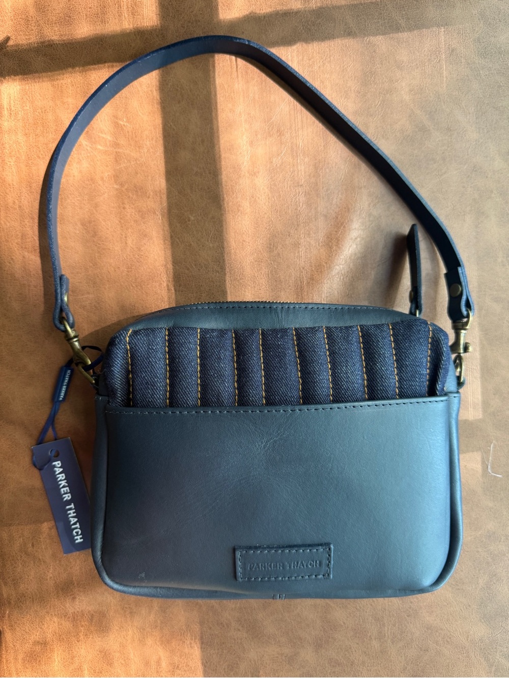 Parker Thatch Denim Quilted bag - NWT